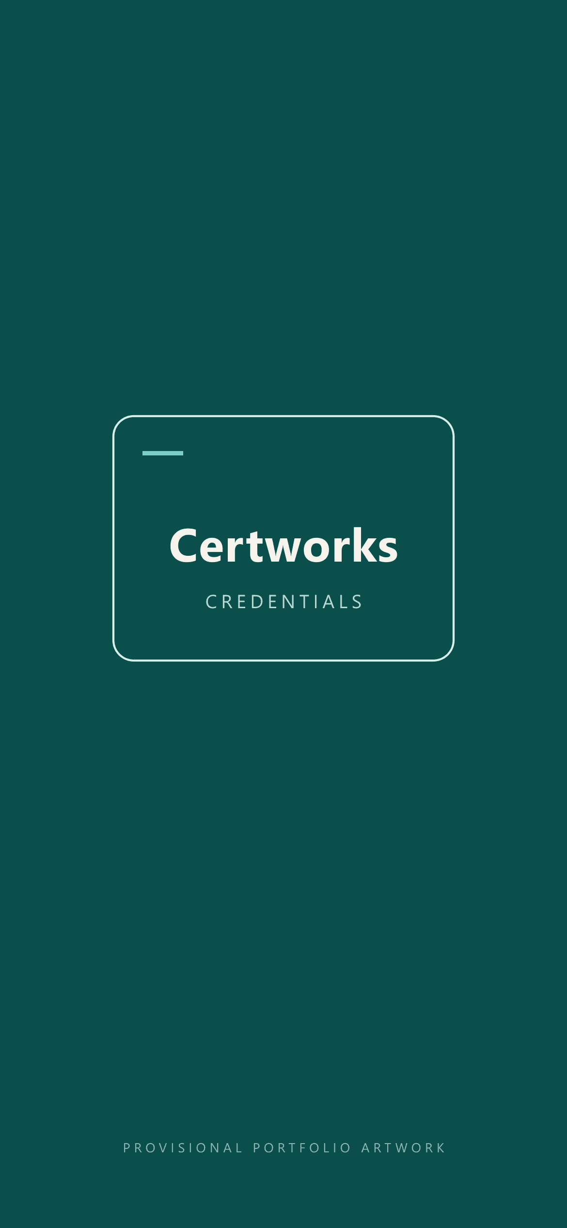 Name pending. Provisional portfolio artwork, not a verified splash screen.