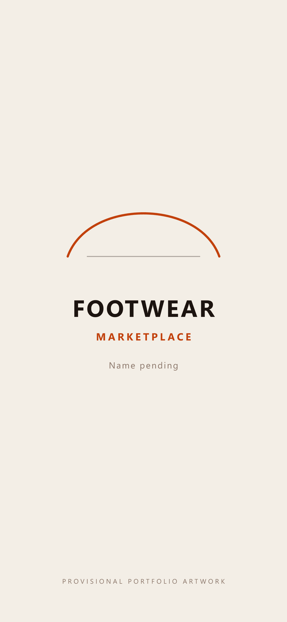 Provisional Footwear Marketplace portfolio artwork. Not a verified application splash.